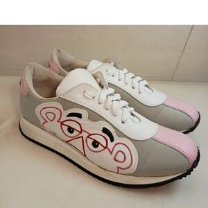 VTG 90s  (ICE ICEBERG) Pink Panther Leather Sneakers Made In Italy OG Wmns 41/10